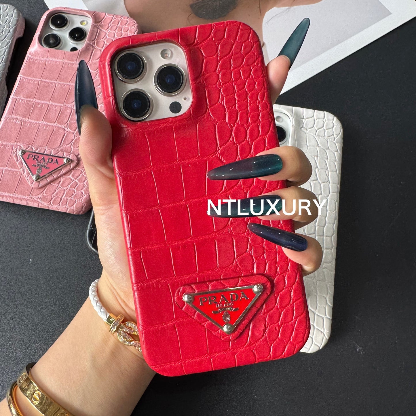 Pure Crocodile Pattern Phone Case