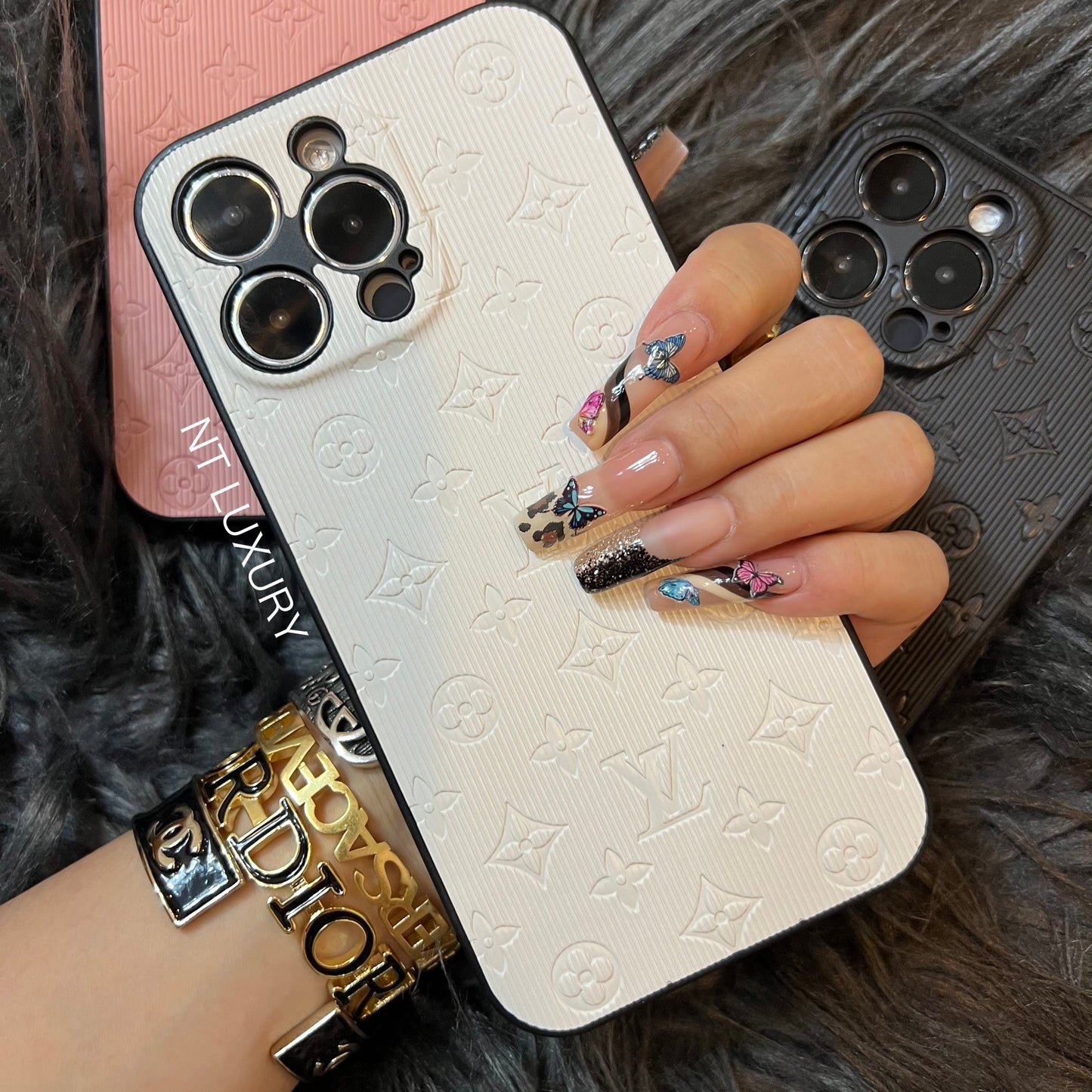 Colorful Love Phone Case With Camera Protection