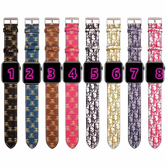 Fancy Letter Printed Watchband For iWatch