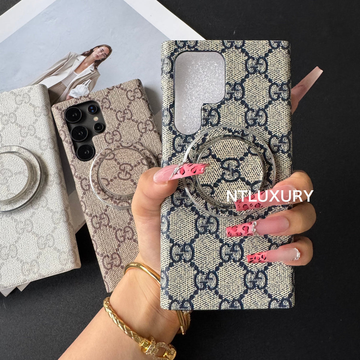 Traditional Love Phone Case with MagSafe Holder (Good)