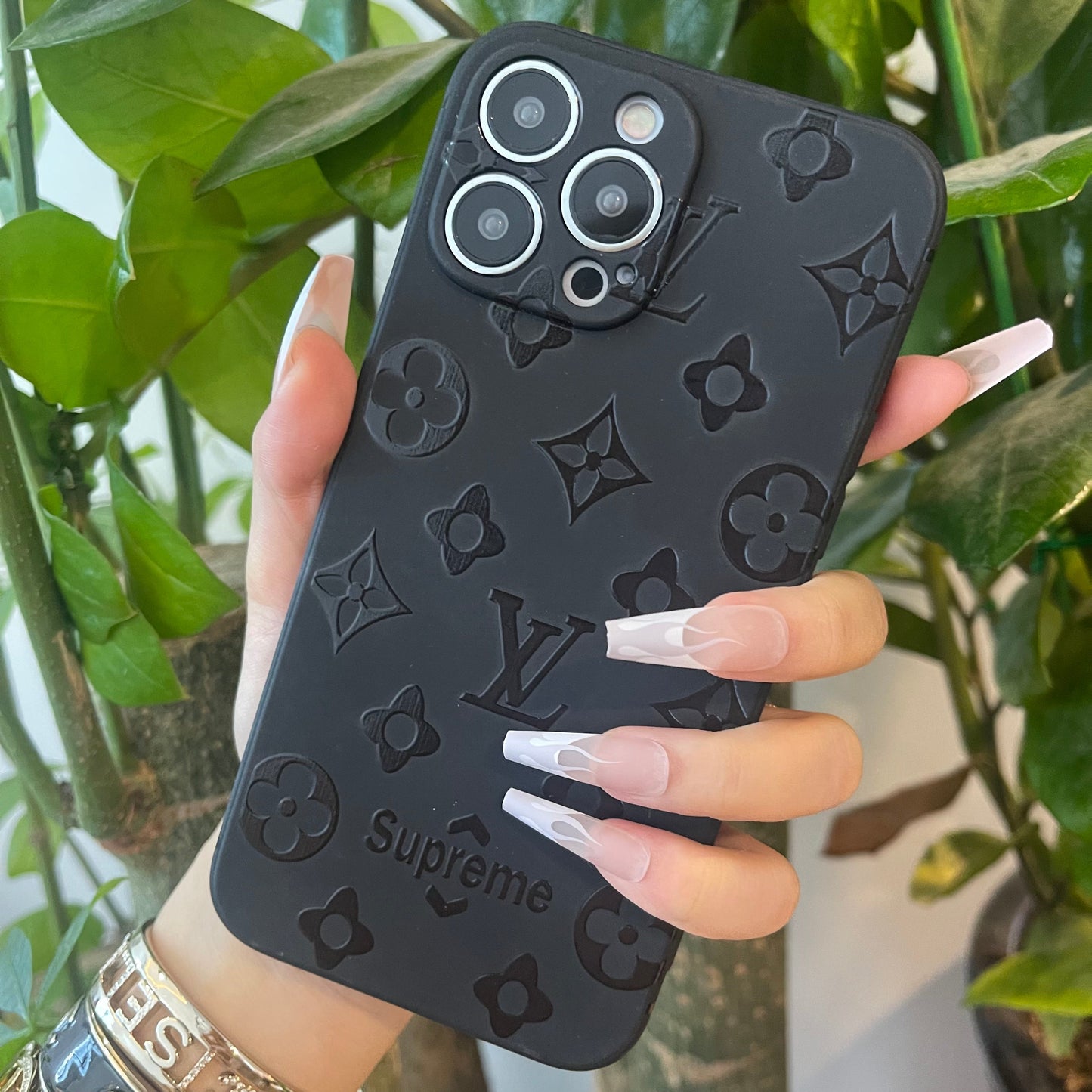 Black Trendy Phone Case ( Full M Love)