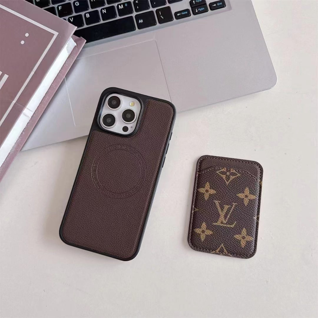 Magsafe Card Pocket Design Phone Case (Big Love 2)