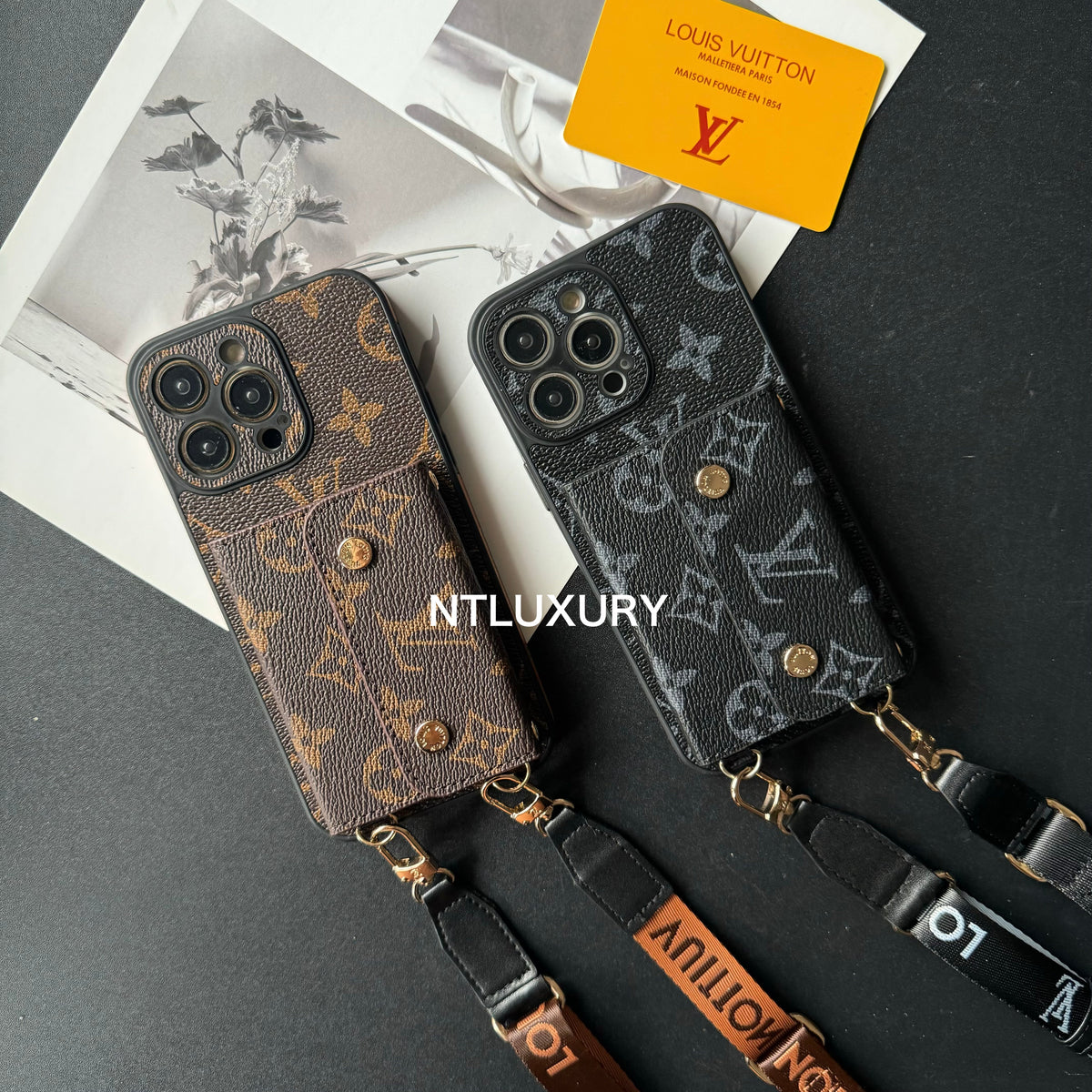 Found Love iPhone Case with Purse & Stripe (3 Set)