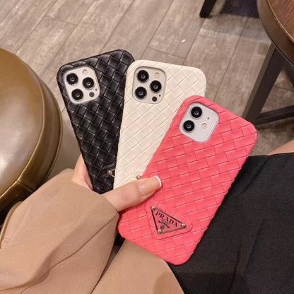 Funda de punto estampada para iPhone