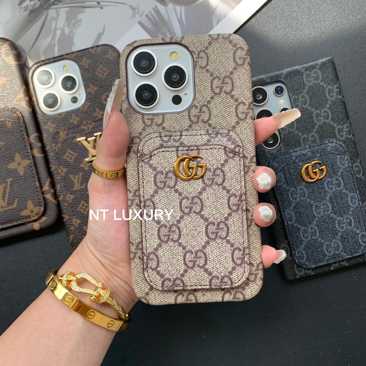 Simple Love Design Phone Case with Purse