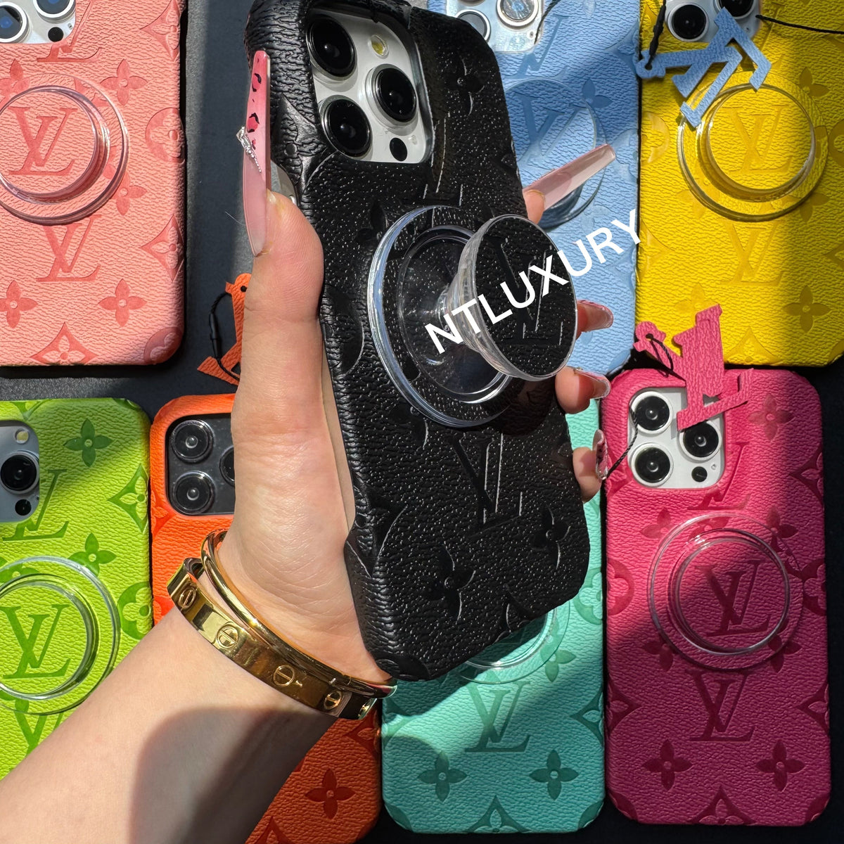 Rainbow Love iPhone Case with Magsafe Holder (Magsafe Case)