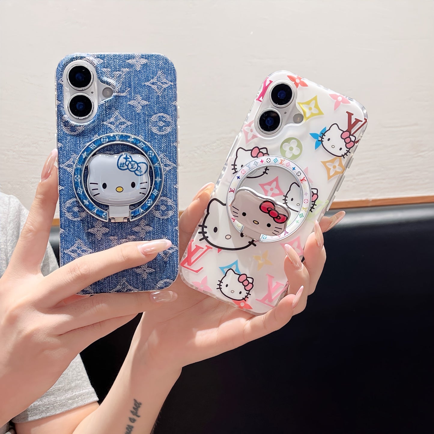 Cat Cowboy Love New MagSafe Design Phone Case with Magsafe Holder