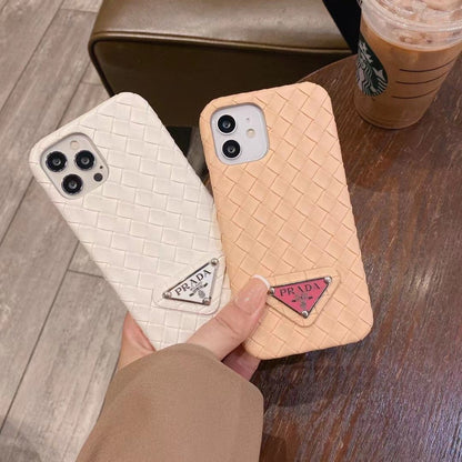 Funda de punto estampada para iPhone