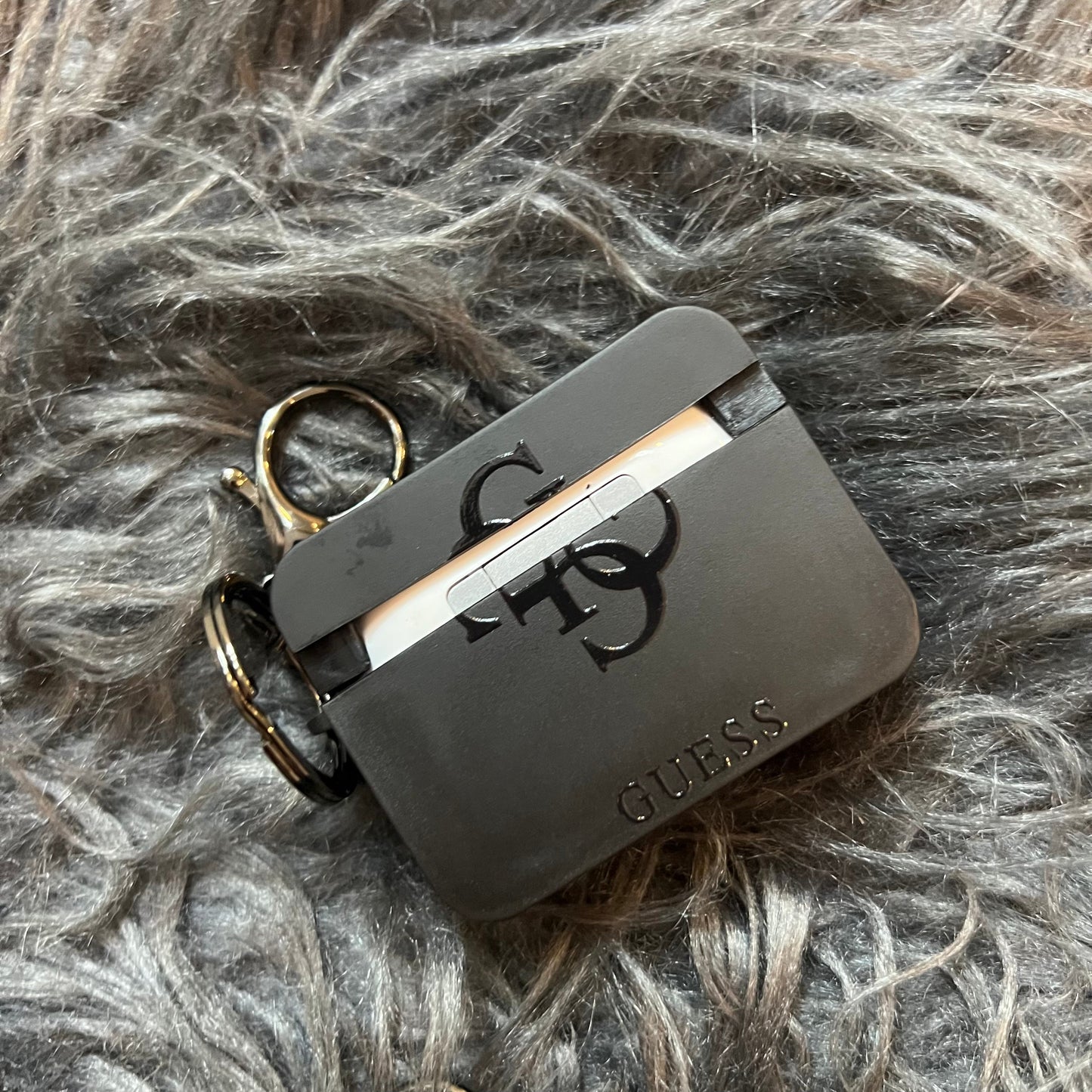 Black Trendy Airpods Case (L GU)
