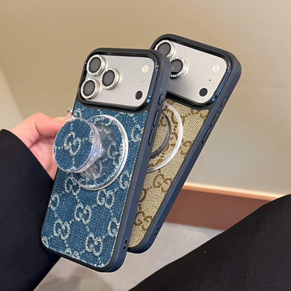 Funda de mezclilla Good Girl para teléfono con MagSafe y soporte MagSafe