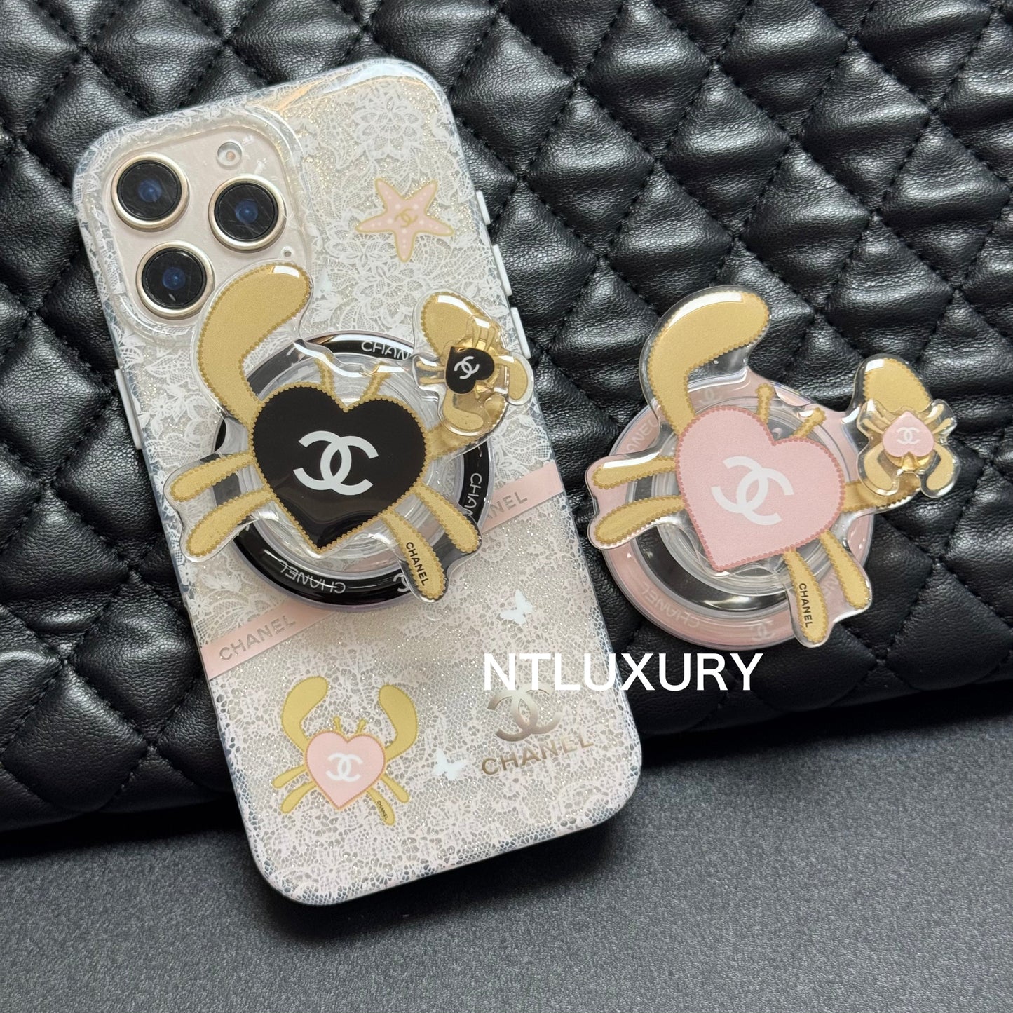 Cute Crab Phone Case with MagSafe Holder