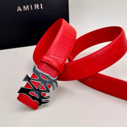 Ceinture AM classique (boucle noire et argentée)
