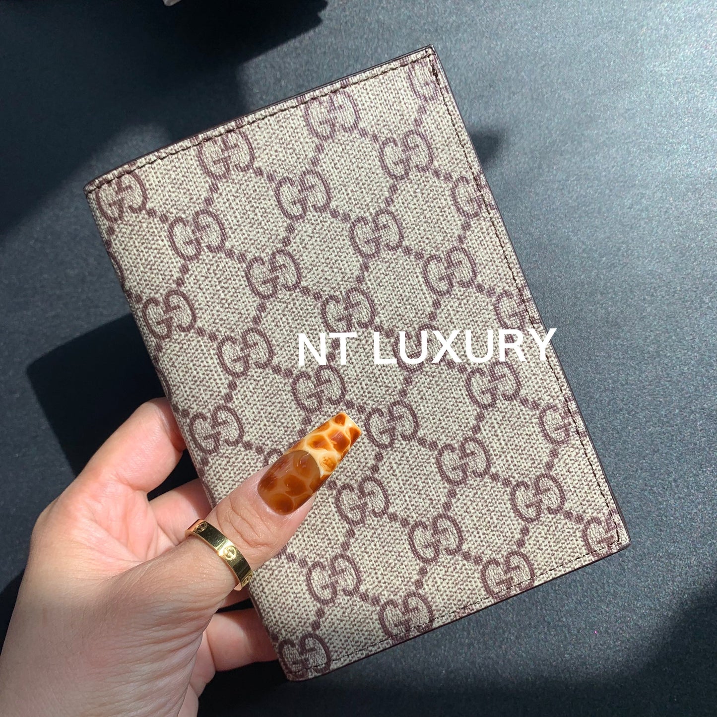 Floral Design Passport Wallet with Box