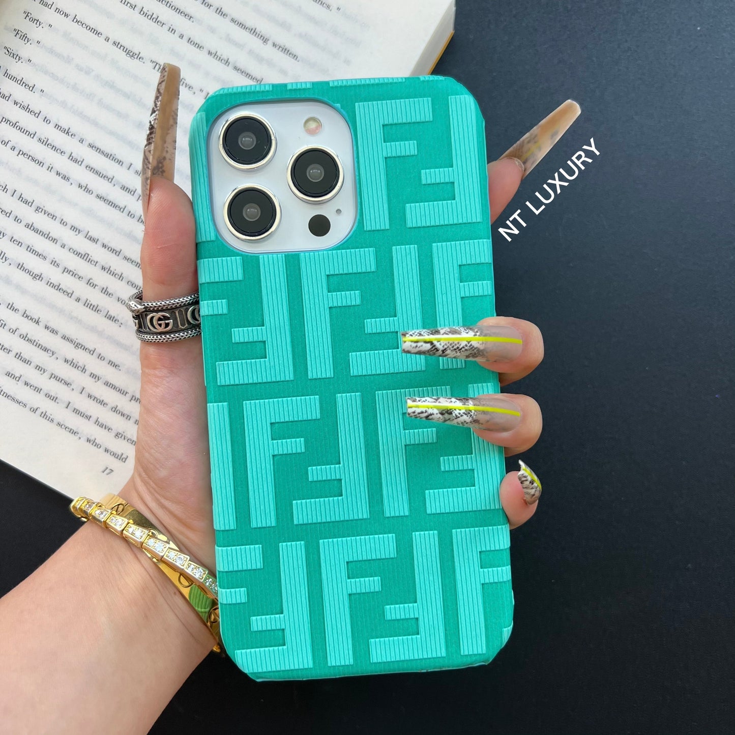 Coque Samsung amusante et colorée (vert menthe)