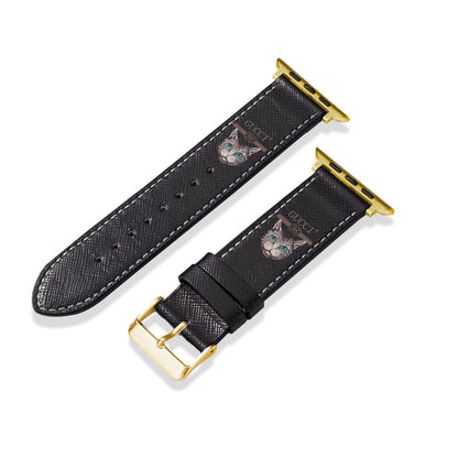 Cinturino classico in pelle fatto a mano per Apple Watch