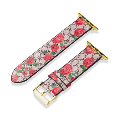 Cinturino classico in pelle fatto a mano per Apple Watch