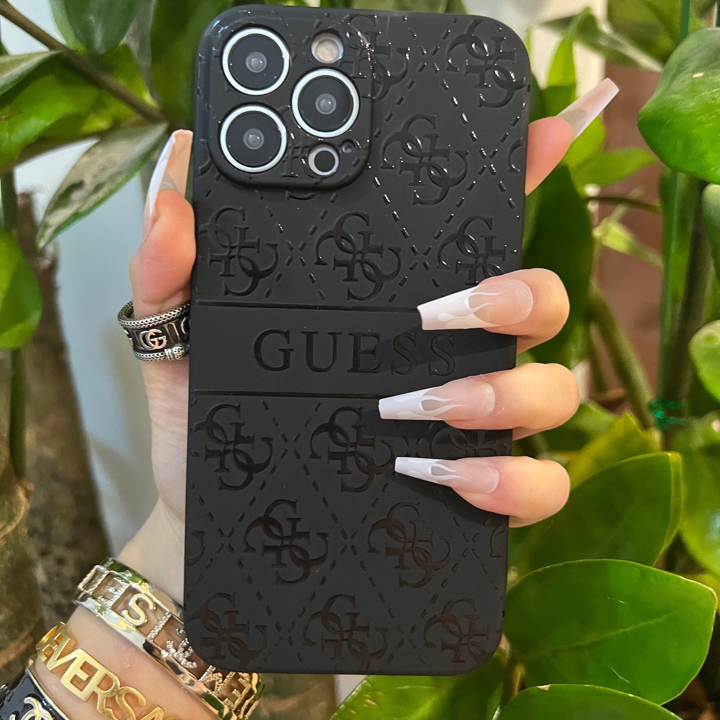 Black Trendy Phone Case (M GU)