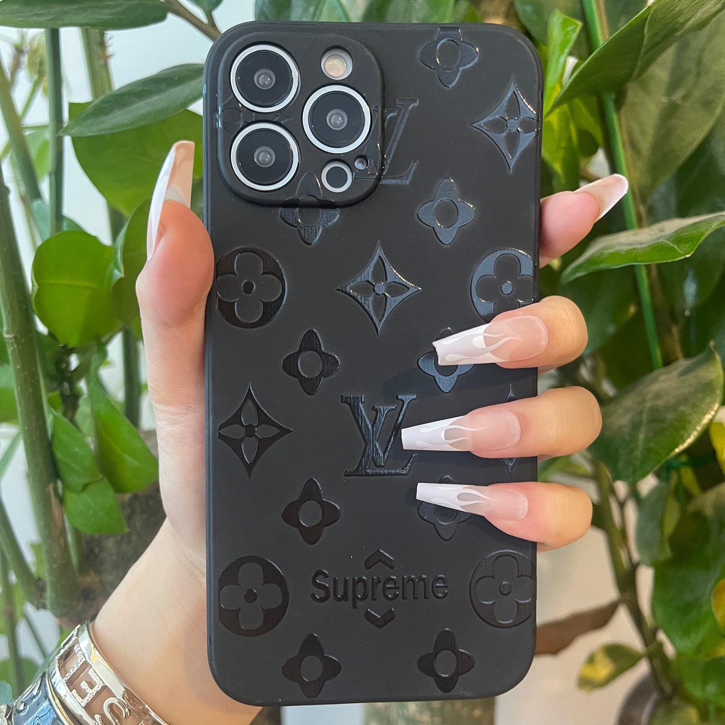 Black Trendy Phone Case ( Full M Love)