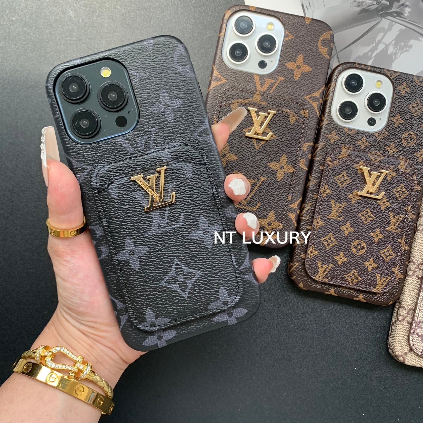 Simple Love Design Phone Case with Purse