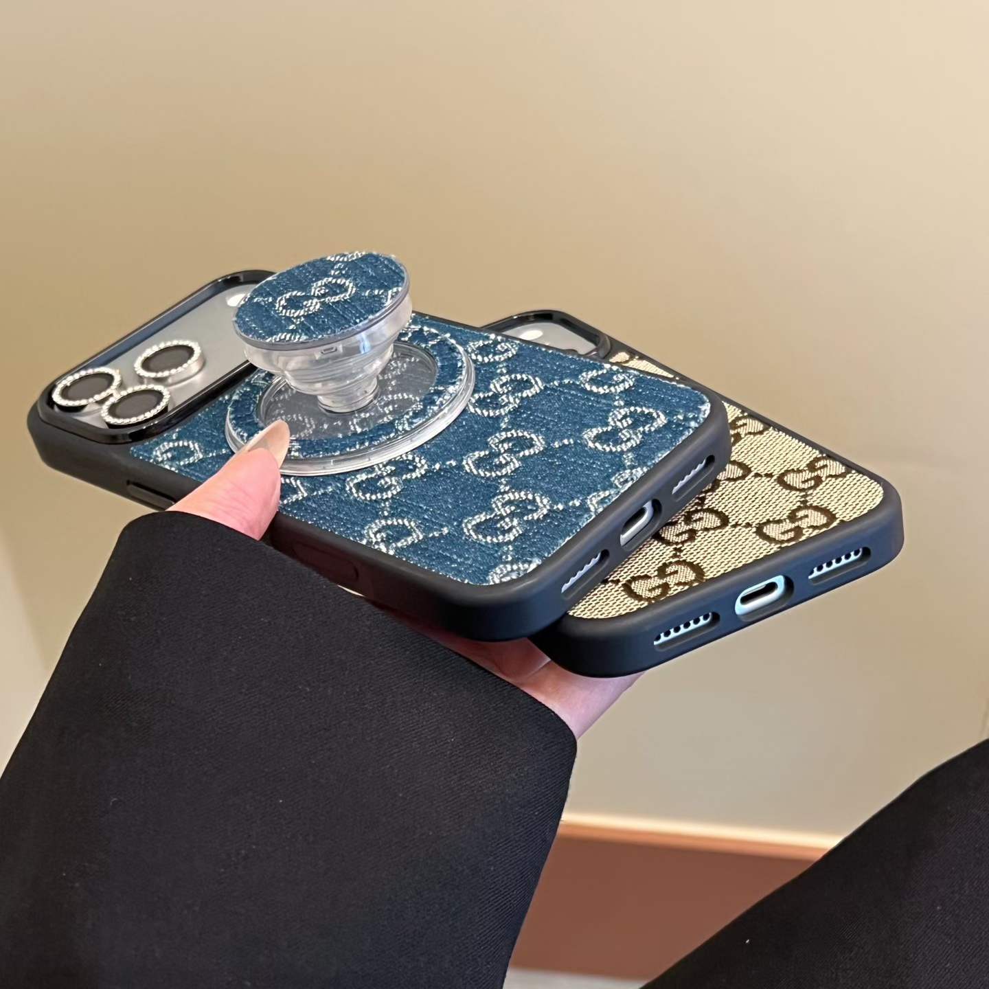 Denim Good Girl Magsafe Phone Case With Magsafe Holder