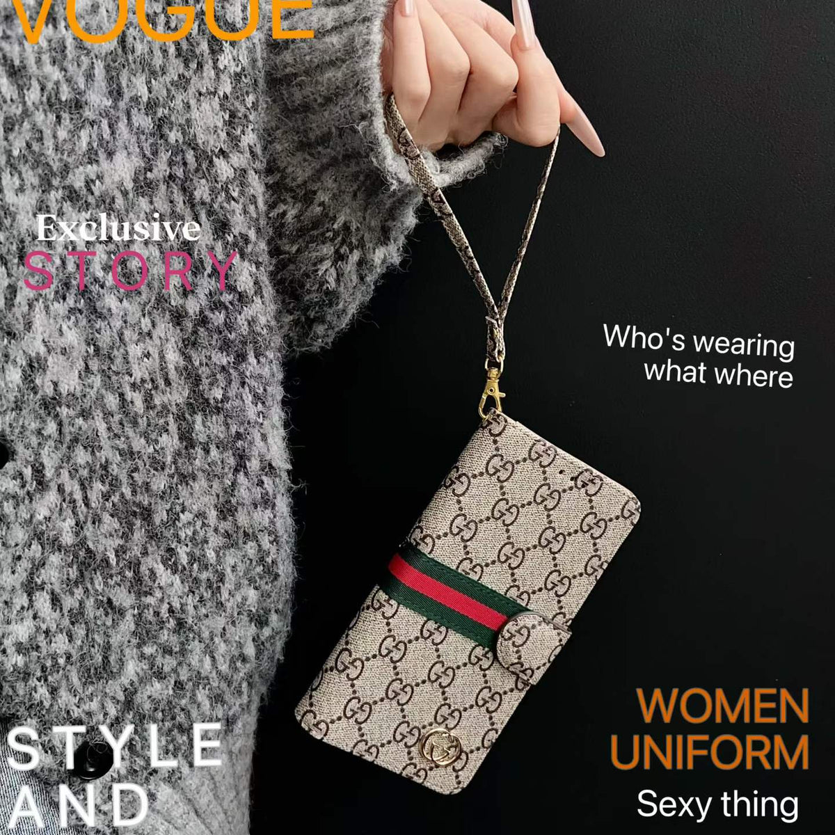 Traditional Phone Case With Purse Design