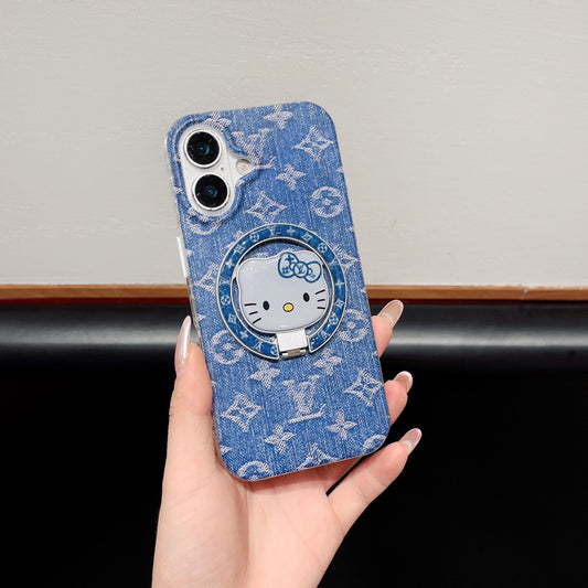 Coque de téléphone Cat Cowboy Love avec MagSafe et support MagSafe