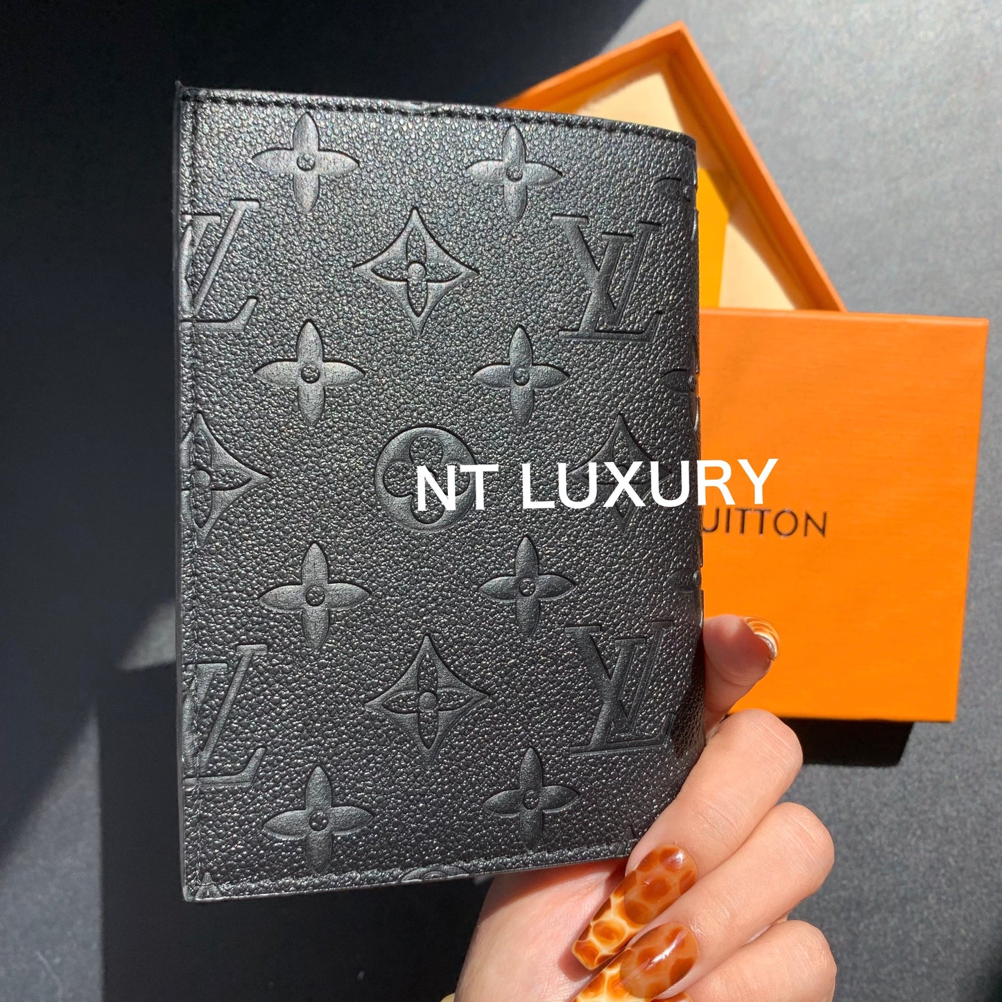 Floral Design Passport Wallet with Box