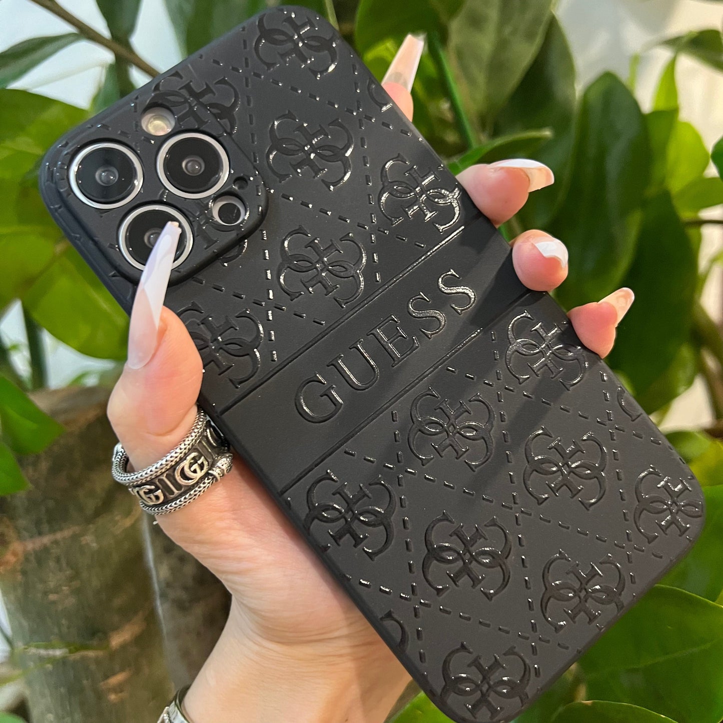 Black Trendy Phone Case (M GU)