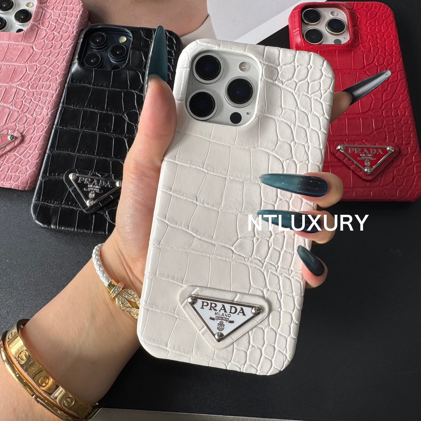 Pure Crocodile Pattern Phone Case