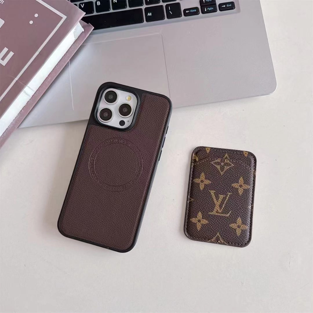 Coque de téléphone MagSafe avec porte-cartes (Grand Amour)