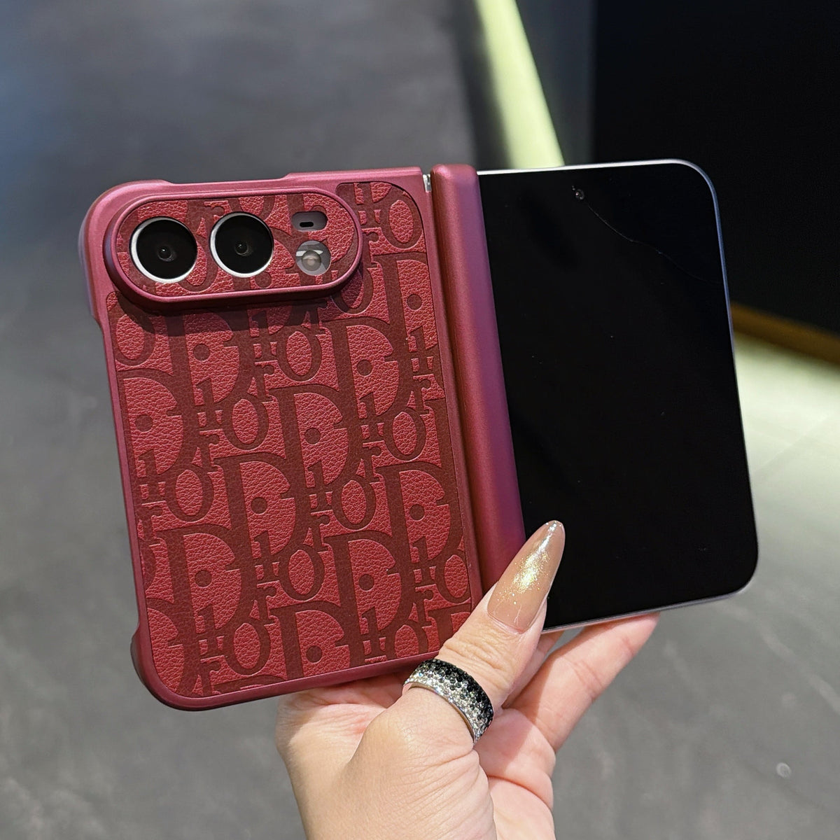 Fancy Dove Girl Phone Case For iPhone Duo with Middle Protection