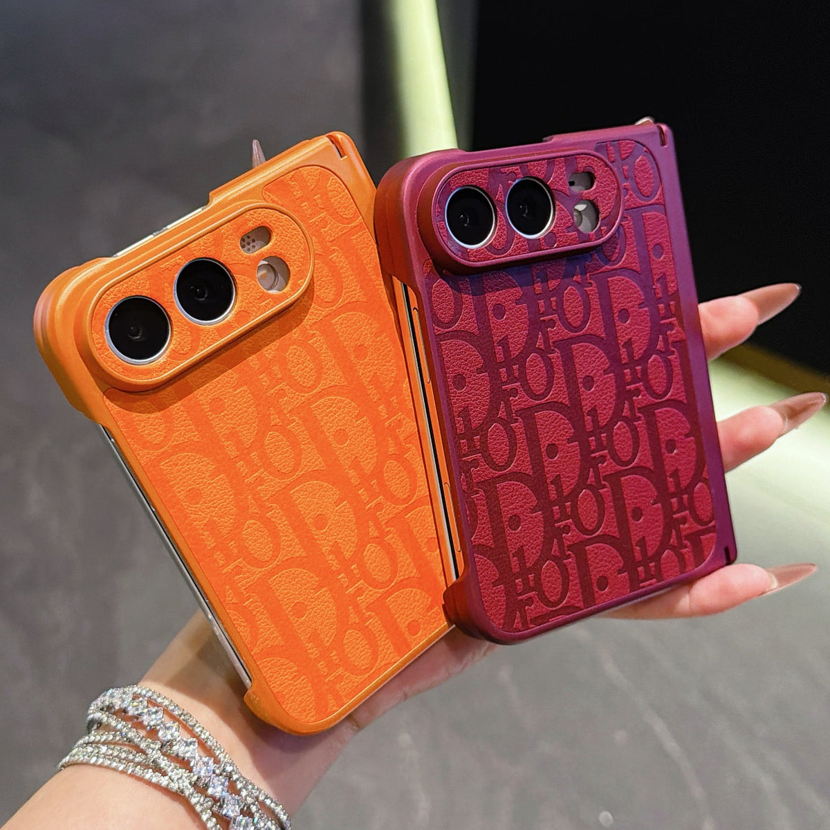 Fancy Dove Girl Phone Case For iPhone Duo with Middle Protection