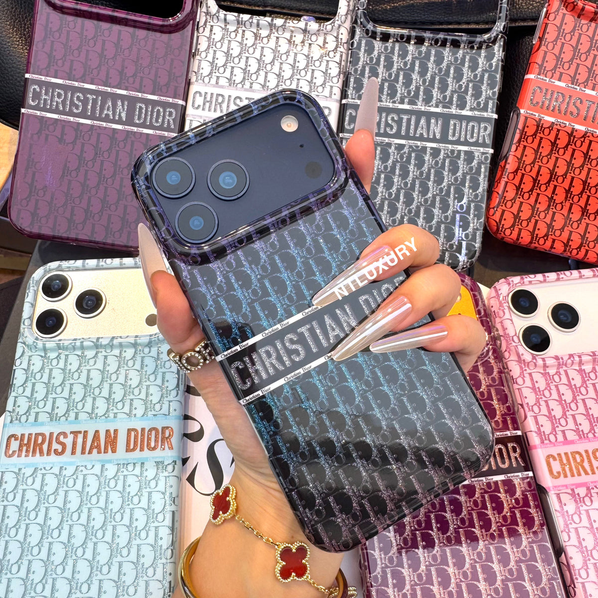 Glossy Glitter Dove Phone Case (8 Color)