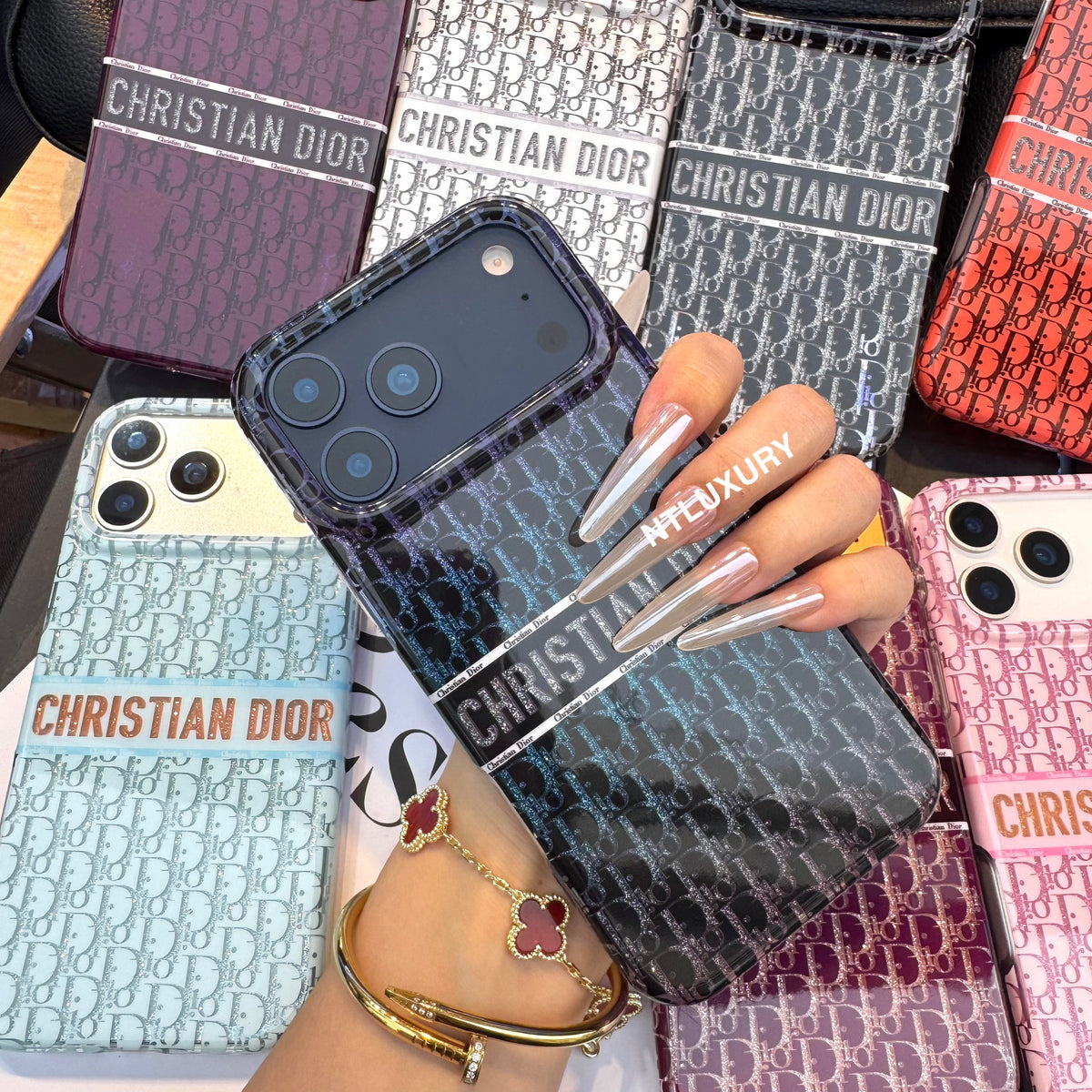 Glossy Glitter Dove Phone Case (8 Color)