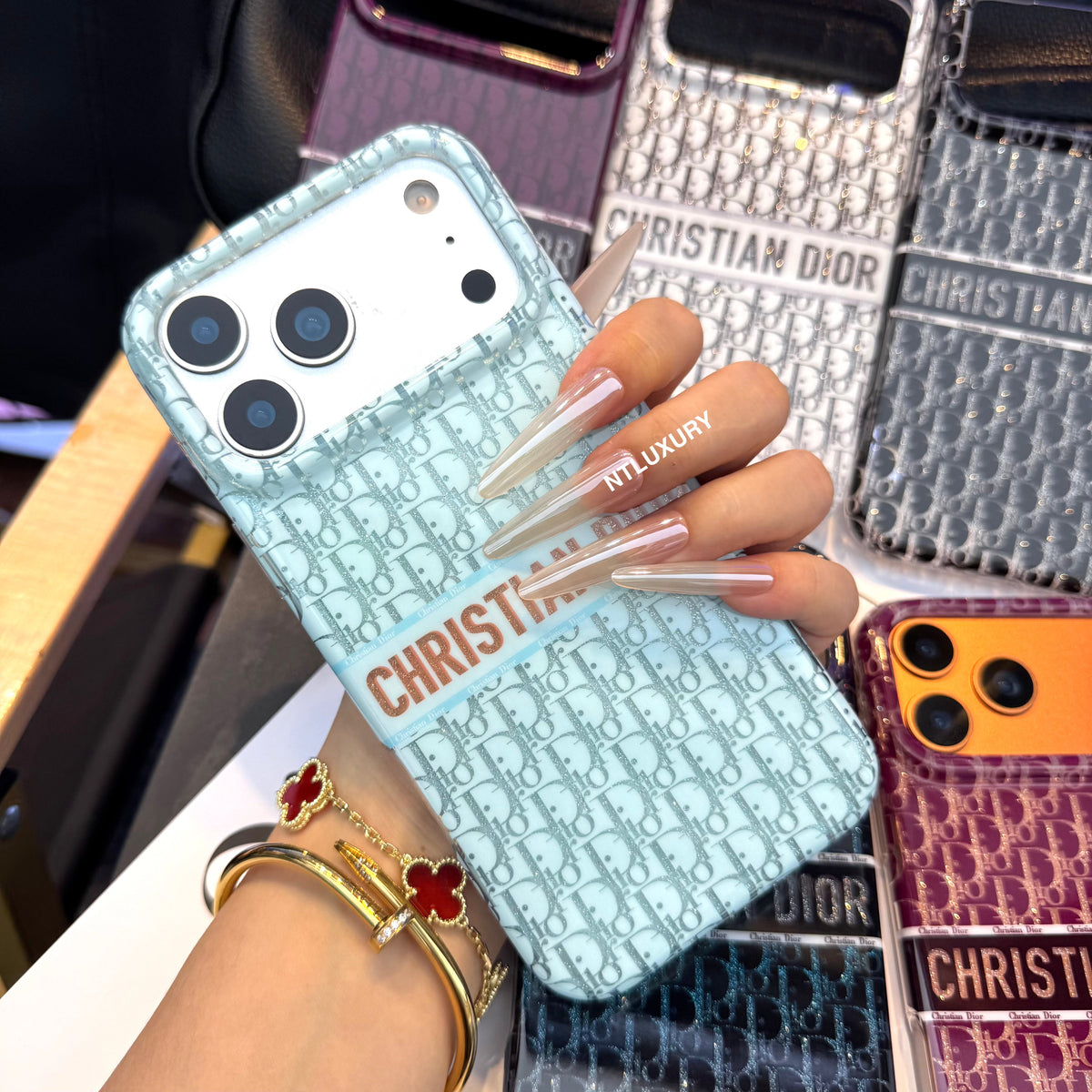Glossy Glitter Dove Phone Case (8 Color)