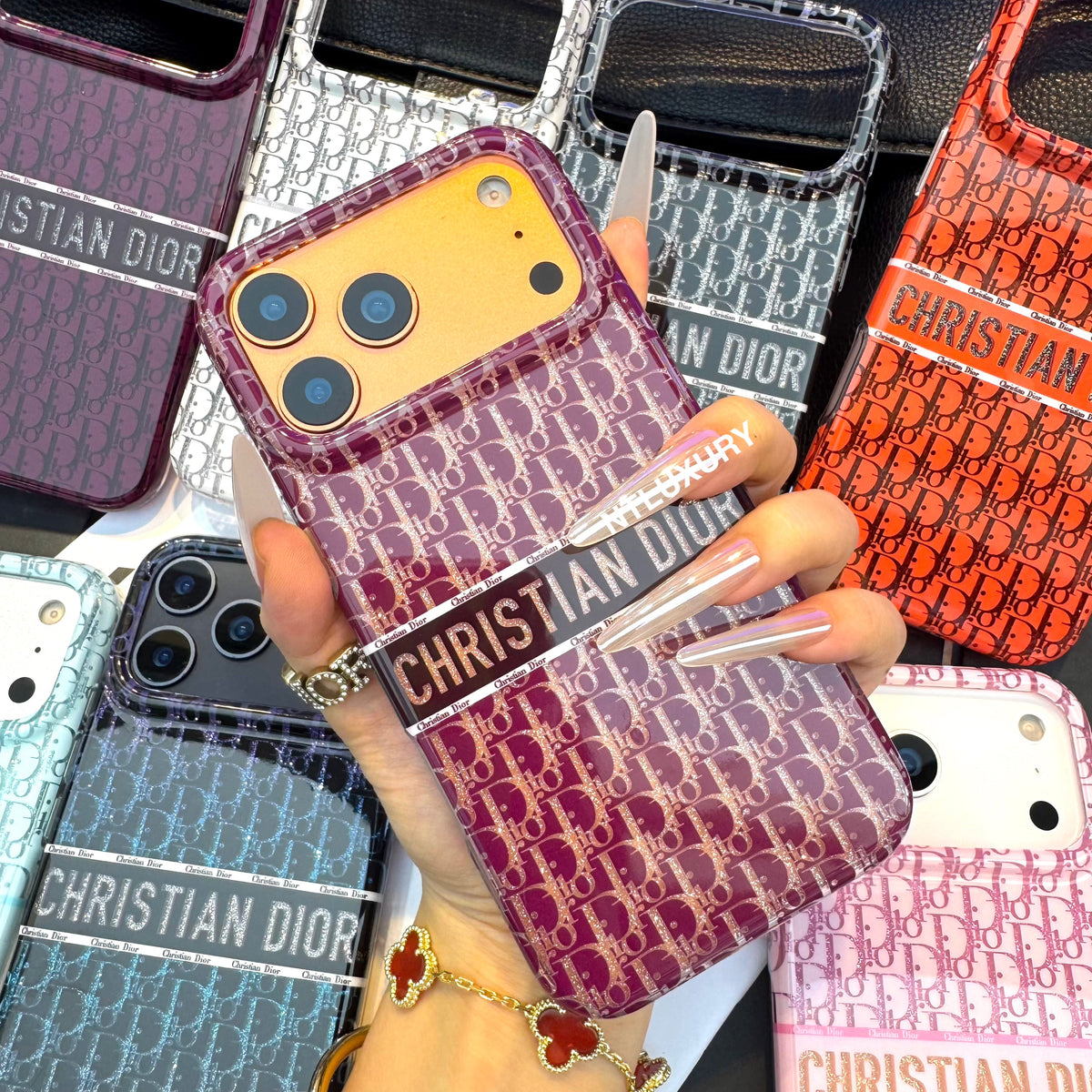 Glossy Glitter Dove Phone Case (8 Color)