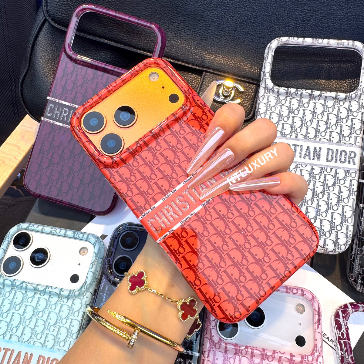 Glossy Glitter Dove Phone Case (8 Color)