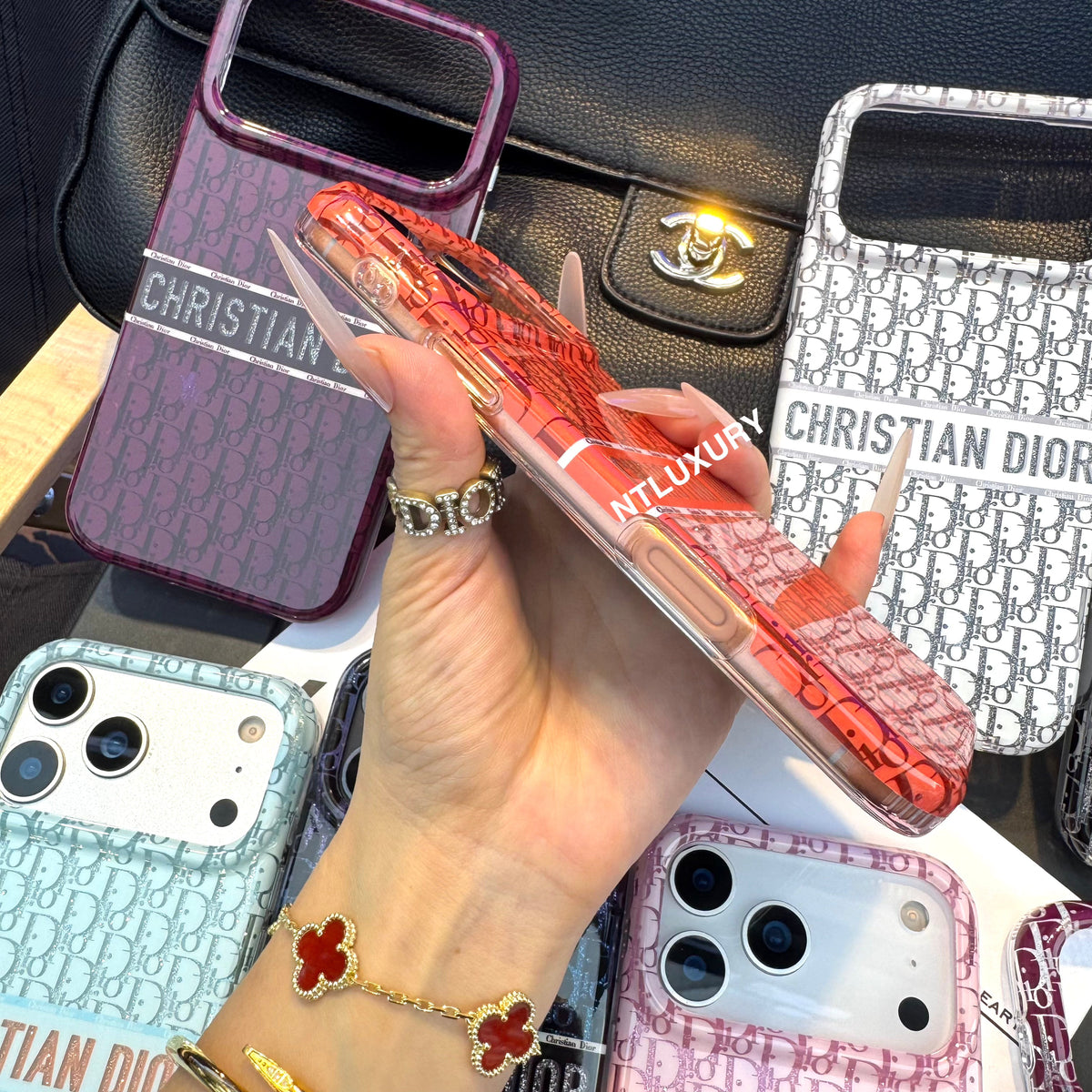 Glossy Glitter Dove Phone Case (8 Color)