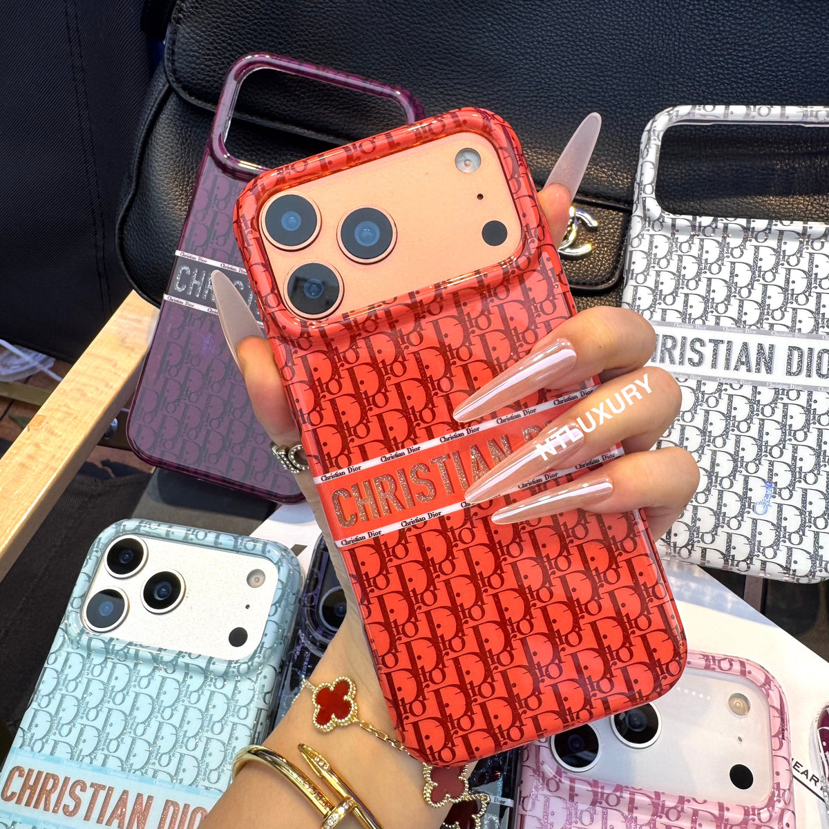 Glossy Glitter Dove Phone Case (8 Color)