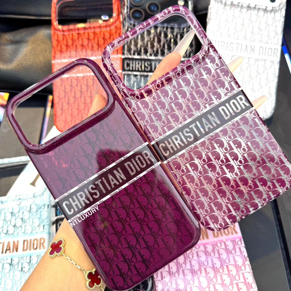 Glossy Glitter Dove Phone Case (8 Color)