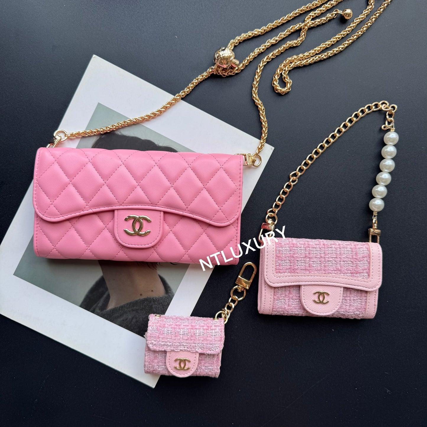 Coco Fine Wallet 3 Set (Pink)