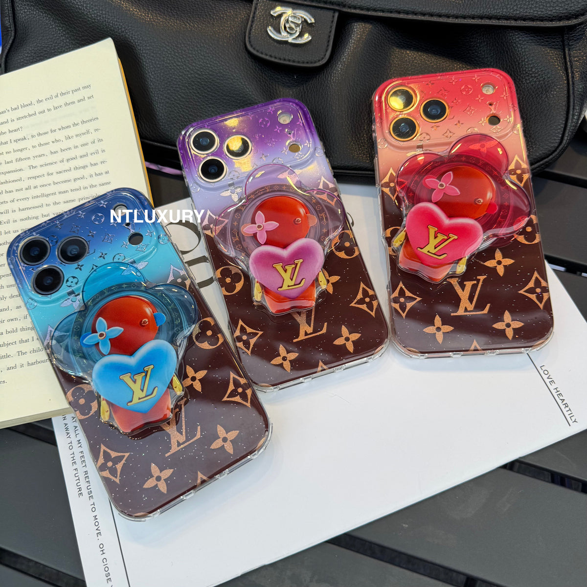 Ombre Love Magsafe Phone Case with Dolls Holder
