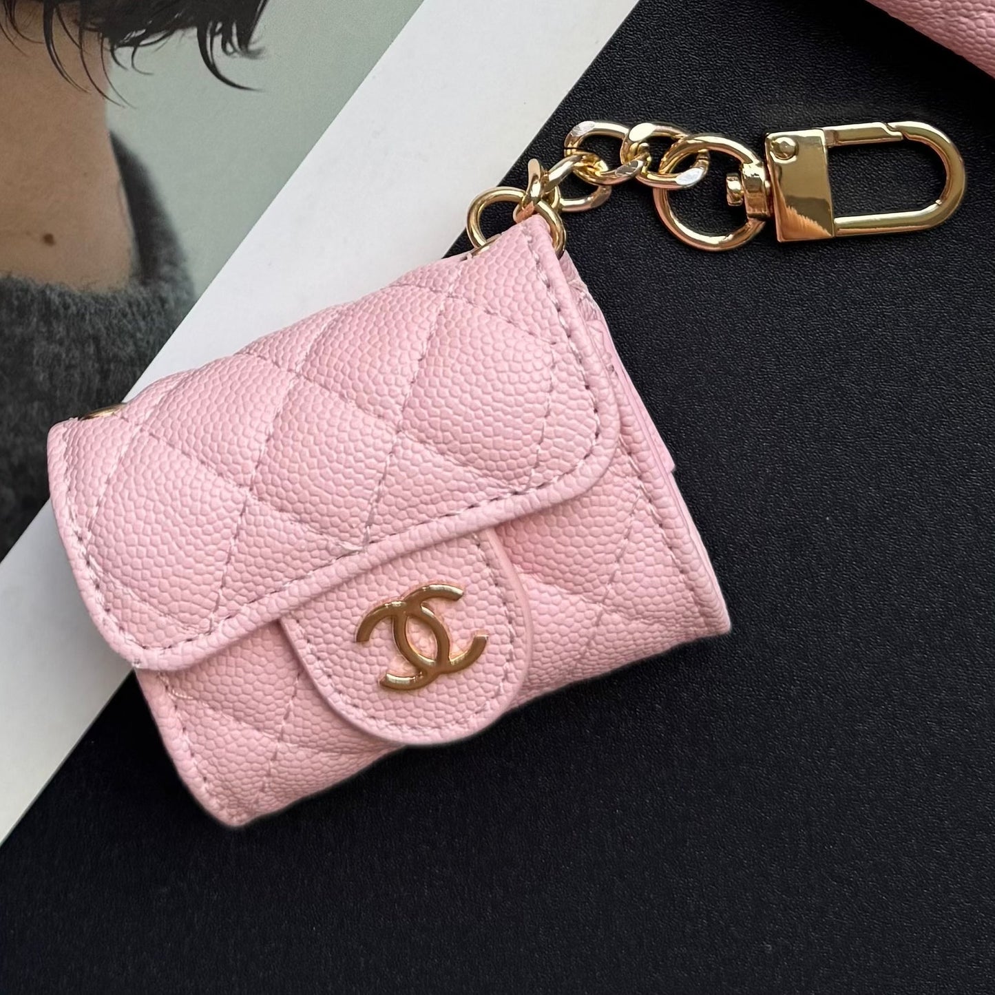 Coco Fine Wallet 3 Set (Litchi Pink)