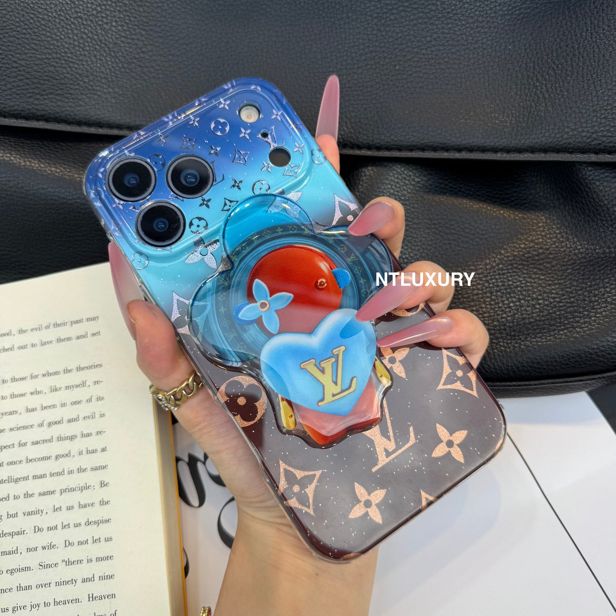 Ombre Love Magsafe Phone Case with Dolls Holder
