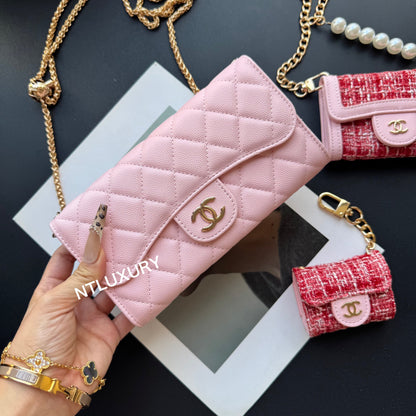 Set de 3 carteras finas Coco (rosa parche)