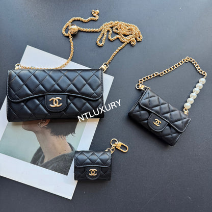 Coco Fine Wallet 3 Set (Black)