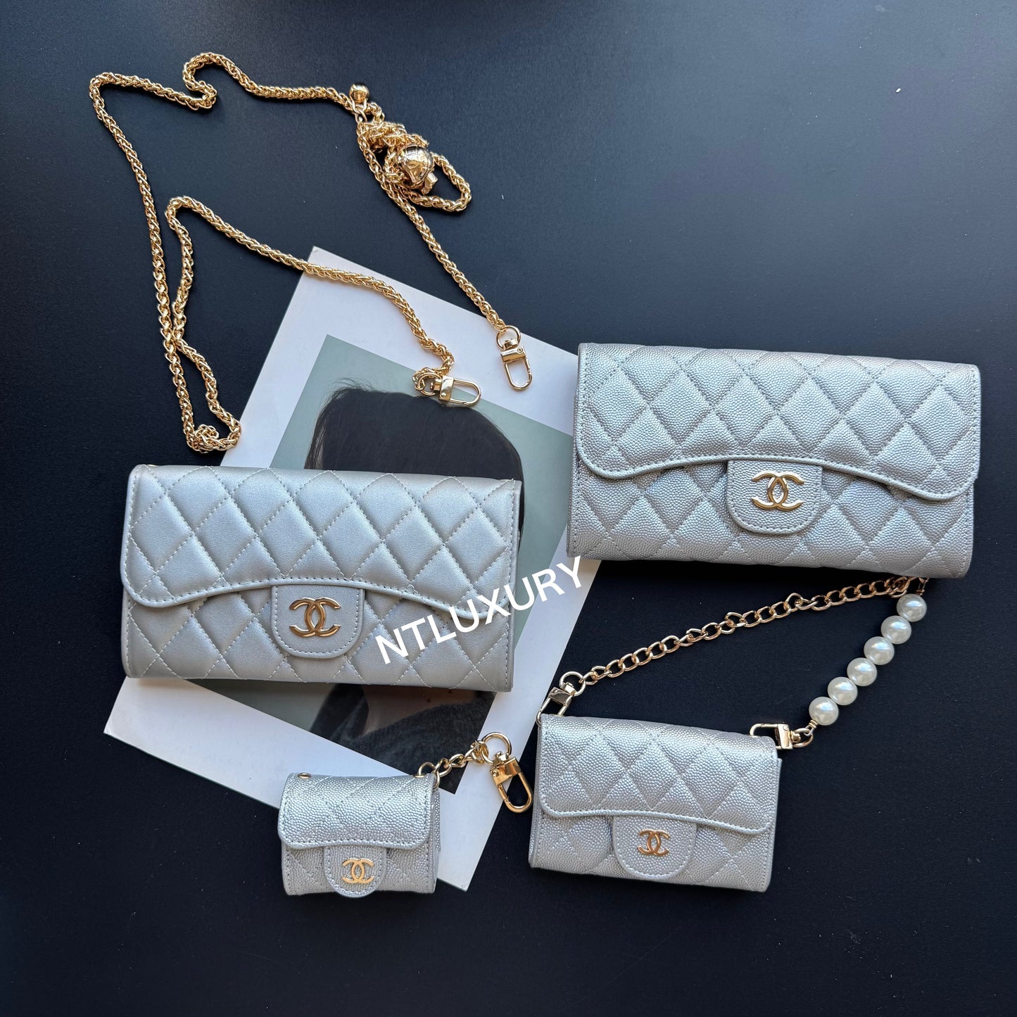 Coco Fine Wallet 4 Set (Silver)
