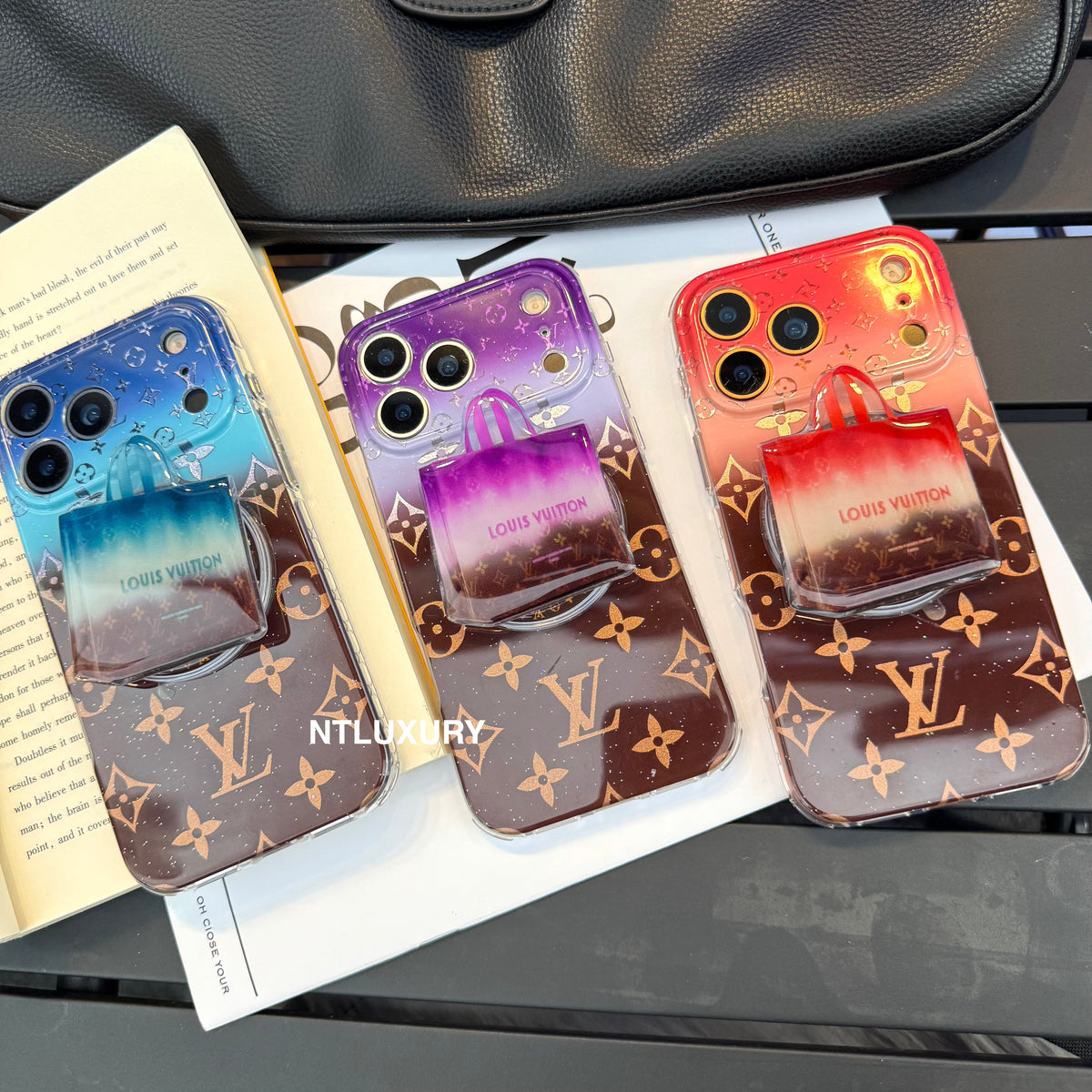 Ombre Love Magsafe Phone Case with Bags Holder