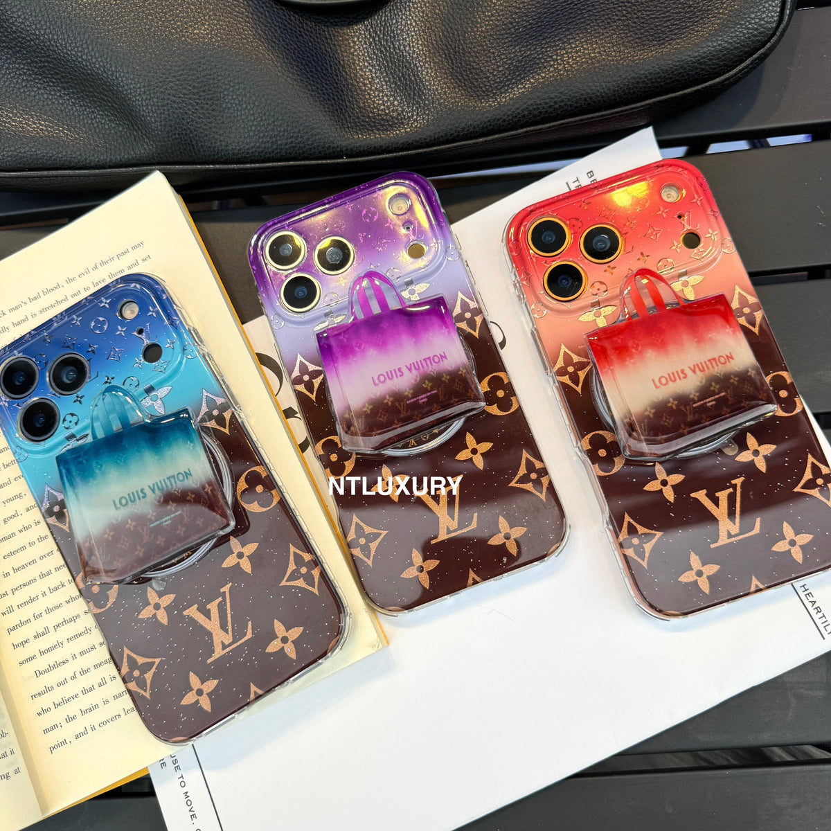 Ombre Love Magsafe Phone Case with Bags Holder
