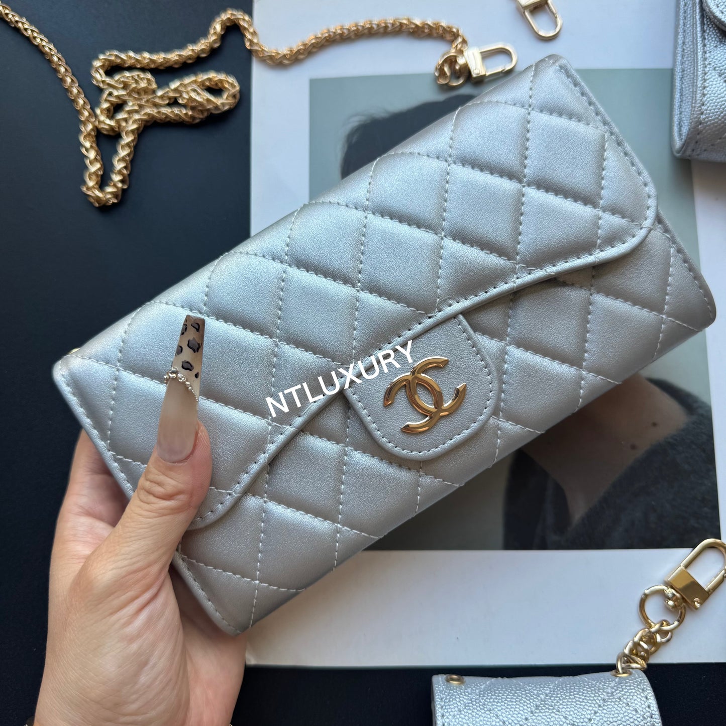 Coco Fine Wallet 4 Set (Silver)